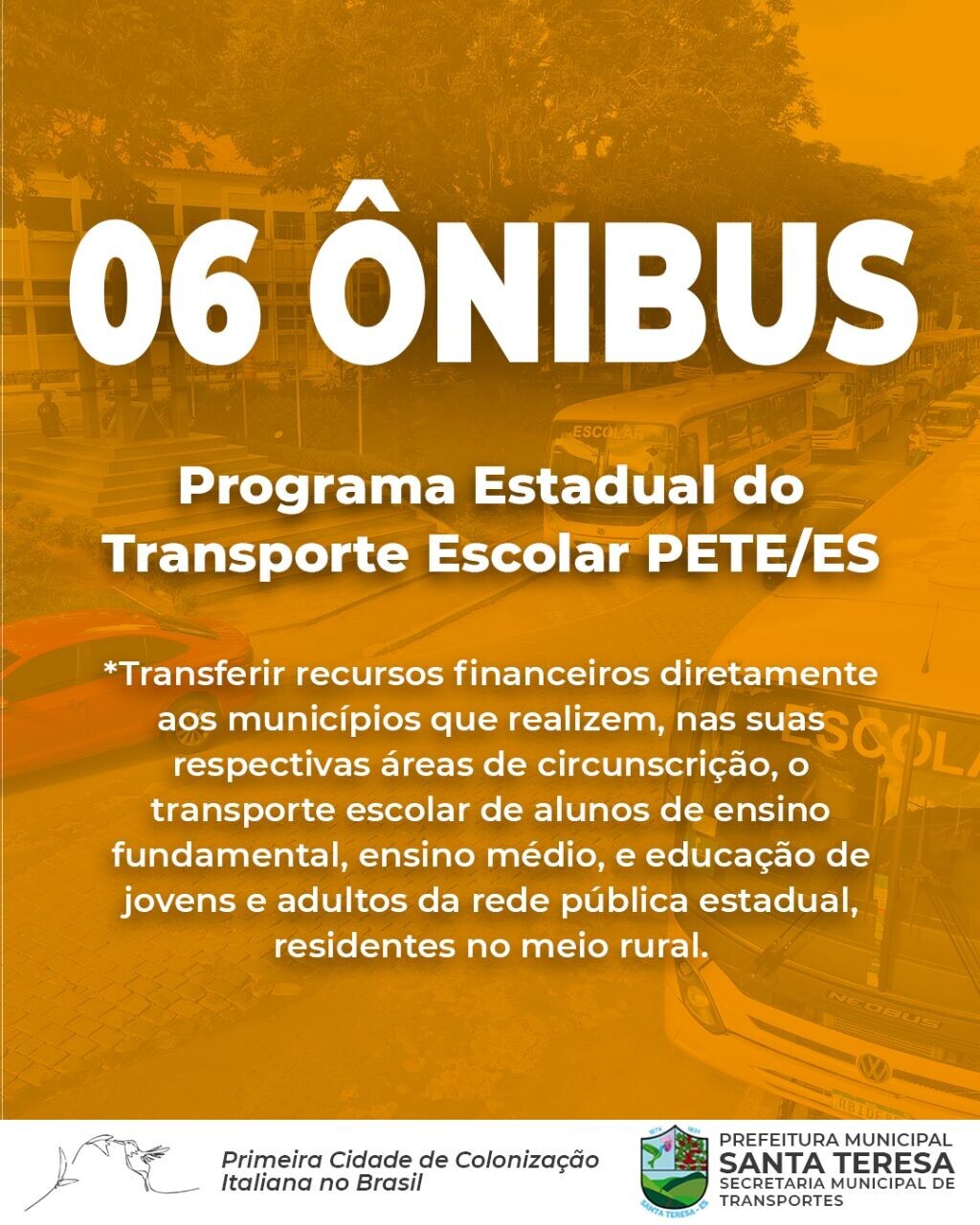 10 NOVOS ÔNIBUS ESCOLARES PARA ATENDER OS ALUNOS DO ANO LETIVO 2023
