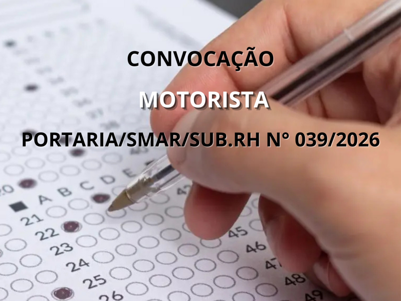 PORTARIA/SMAR/SUB.RH/N°039/2026