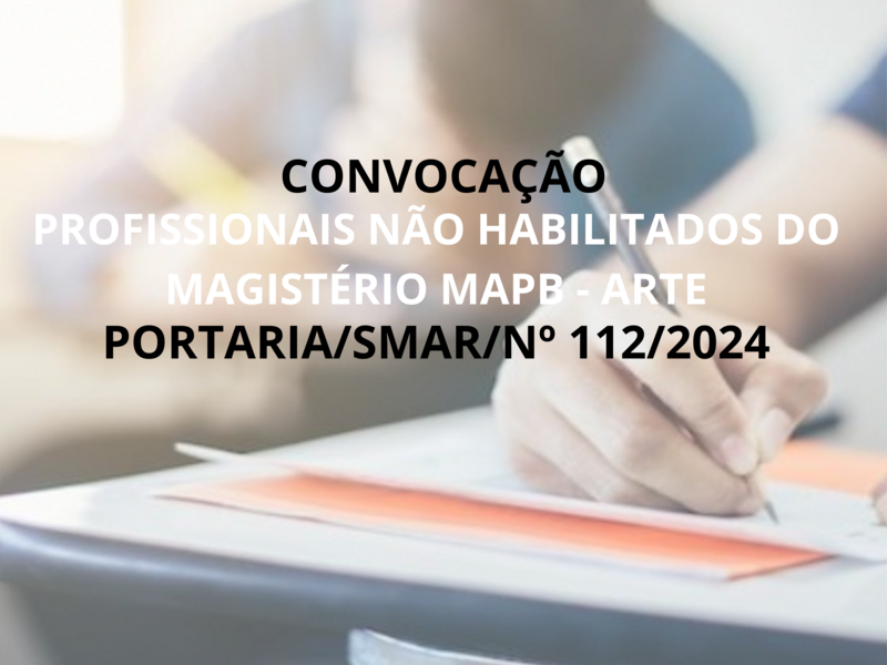 PORTARIA/SMAR/ Nº 112/2024