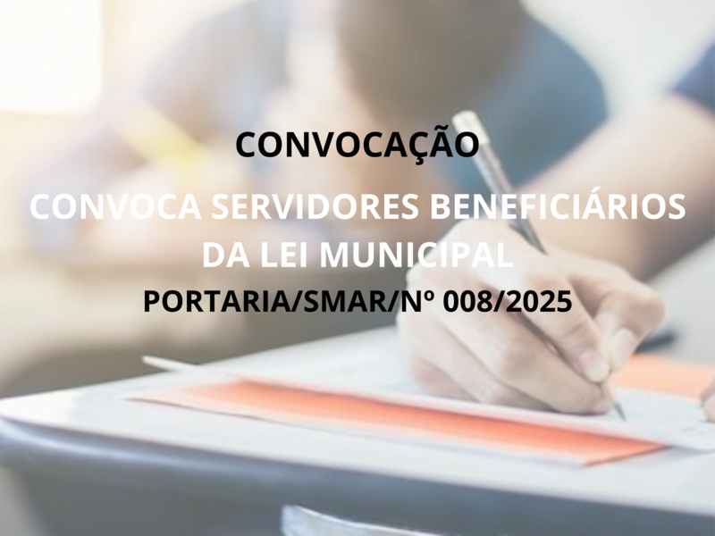 PORTARIA/SMAR/Nº 008/2025