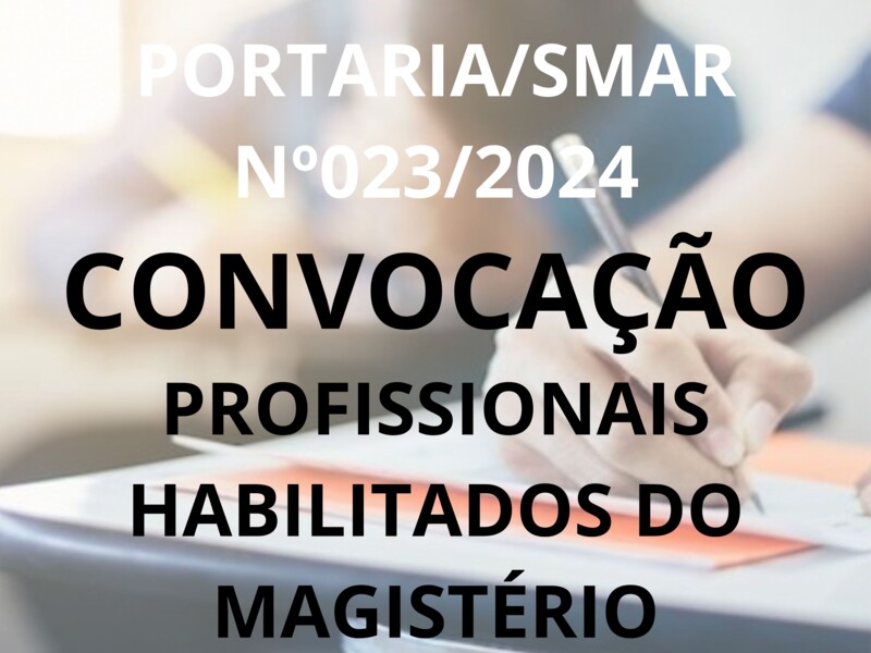 PORTARIA/SMAR Nº 023/2024