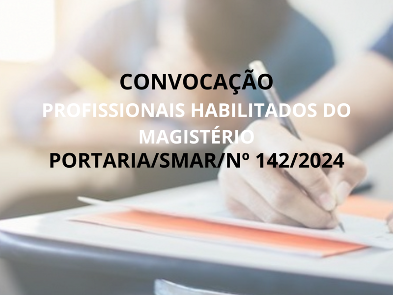 PORTARIA/SMARSUB.RH/Nº 142/2024