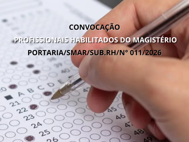 PORTARIA/SMAR/SUB.RH/N° 011/2026