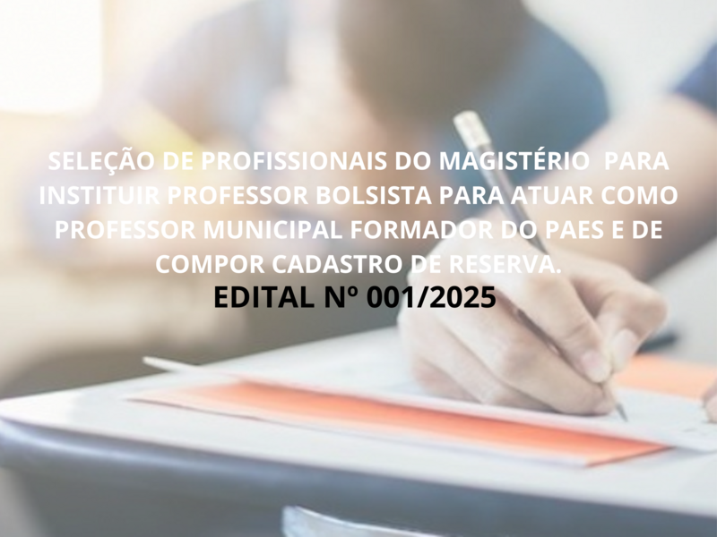 EDITAL Nº 001/2025