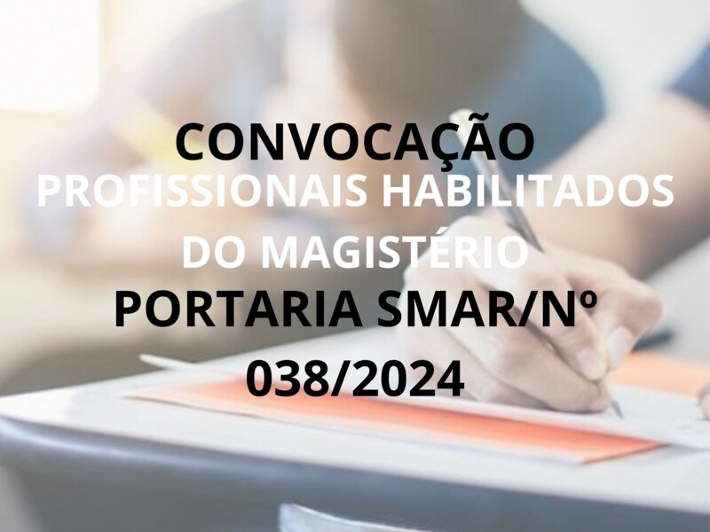 PORTARIA/SMAR/SUB.RH Nº 038/2024