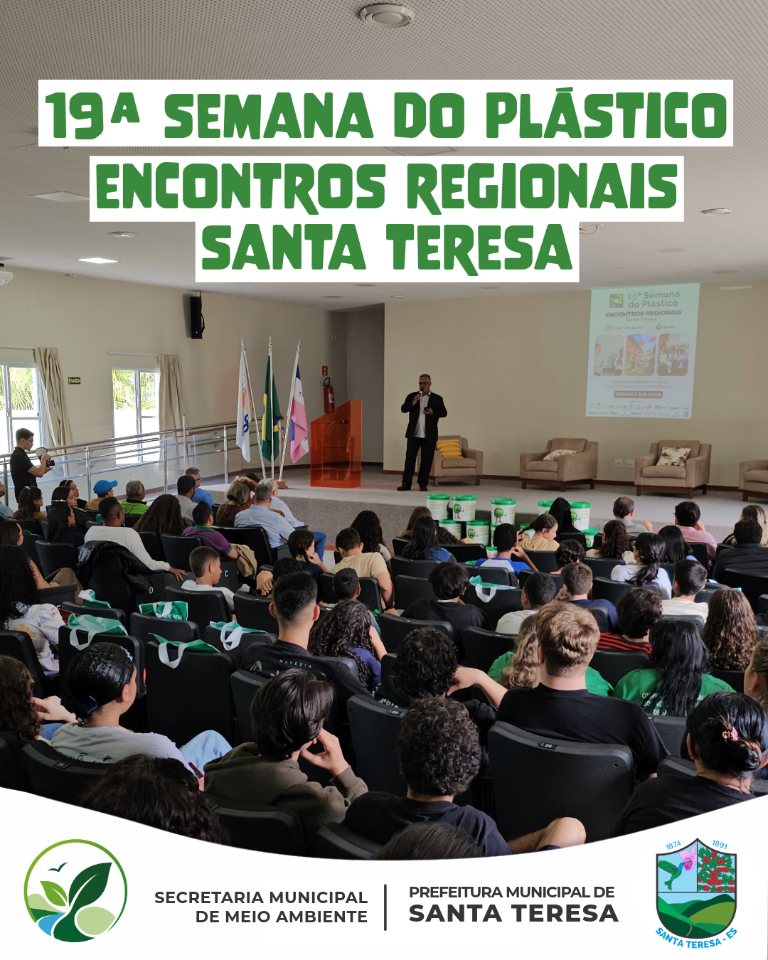 Santa Teresa reúne especialistas, cooperativas e lideranças regionais durante a 19ª Semana do Plástico
