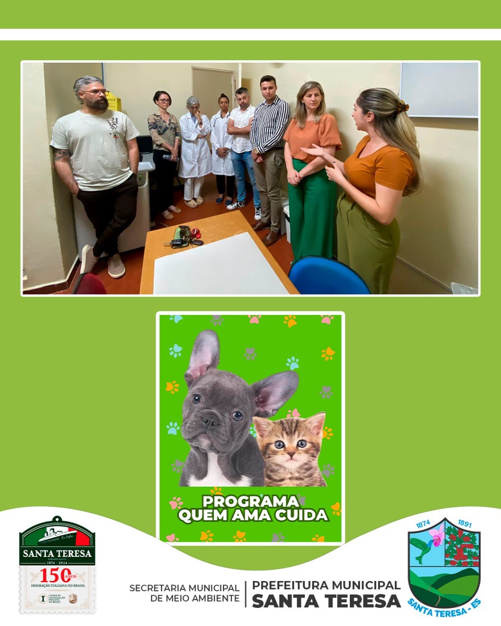 ??? Prefeitura dá início as castrações de cães e gatos pelo Programa “Quem Ama Cuida”