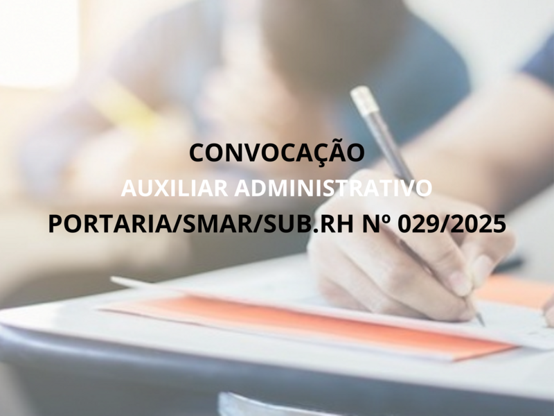 PORTARIA/SMAR/SUB.RH Nº 029/2025