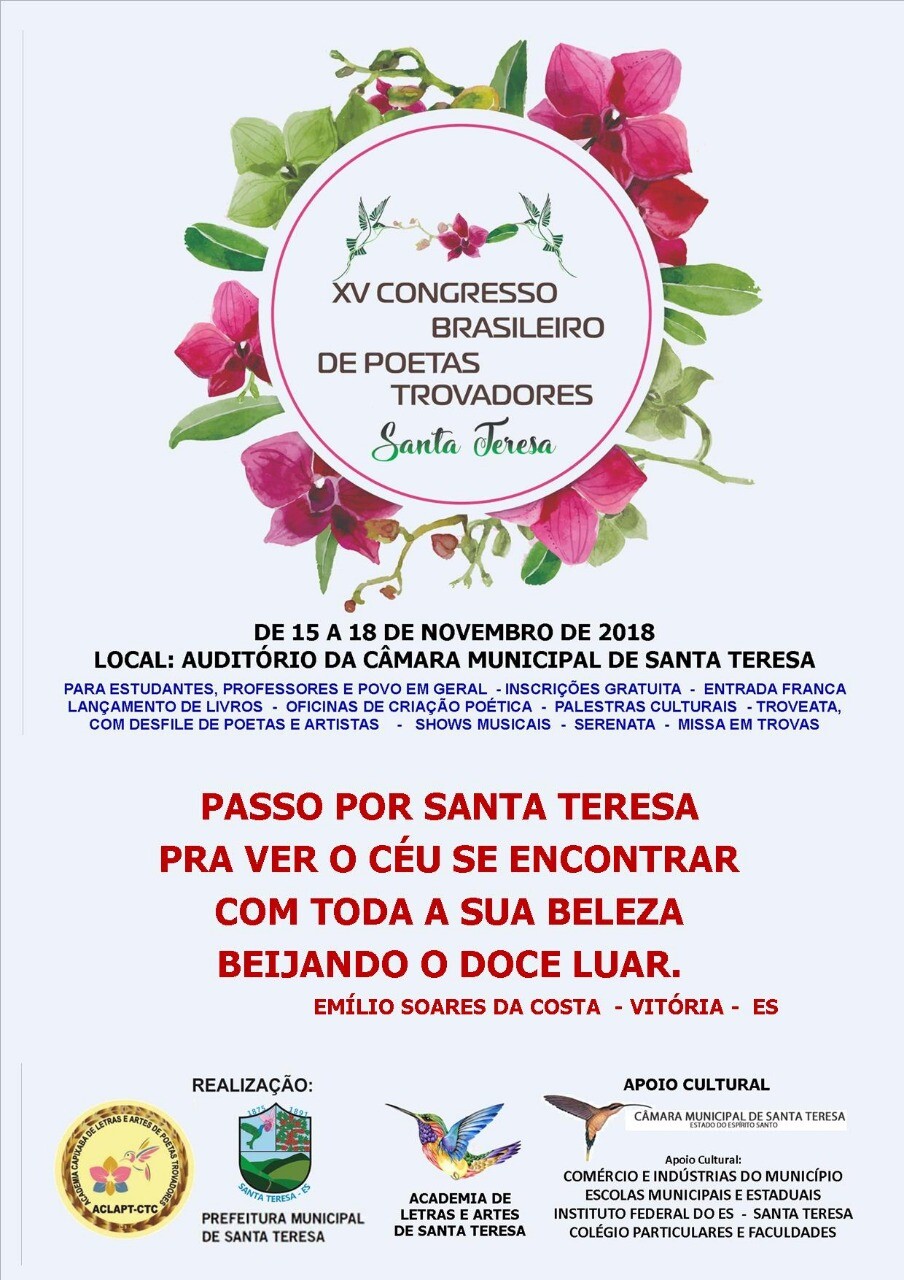 XV CONGRESSO BRASILEIRO DE POETAS TROVADORES