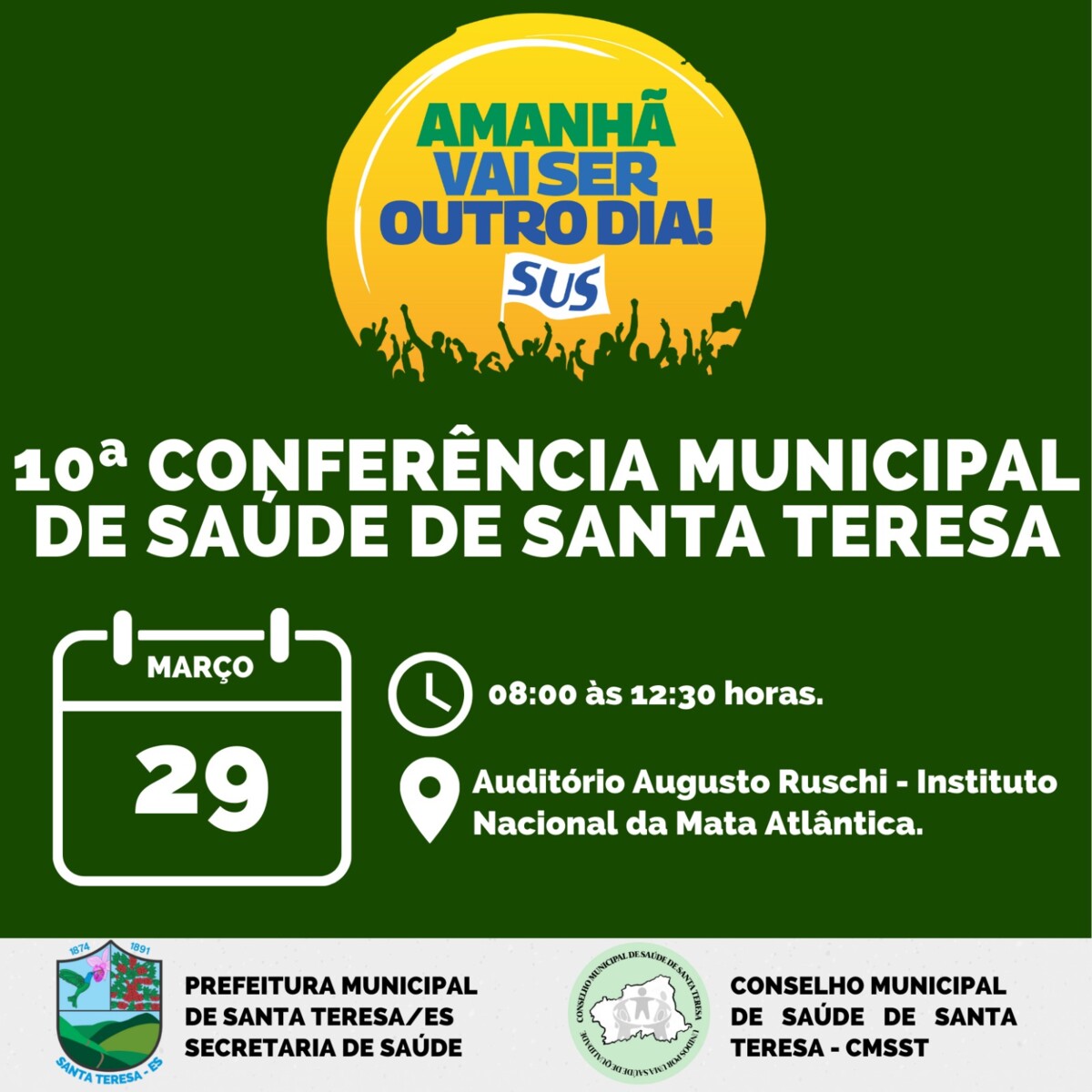 10ª Conferência Municipal de Saúde de Santa Teresa propõe Garantir Direitos e Defender o SUS