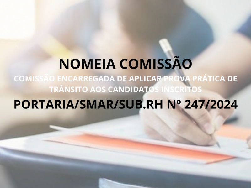 PORTARIA/SMAR/SUB.RH Nº 247/2024