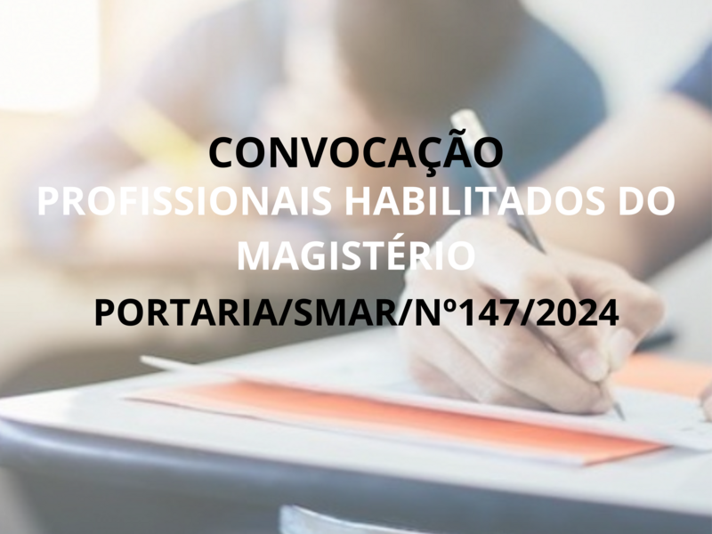 PORTARIA/SMAR/SUB.RH/ Nº 147/2024