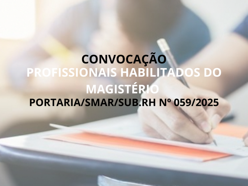 PORTARIA/SMAR/SUB.RH Nº 059/2025