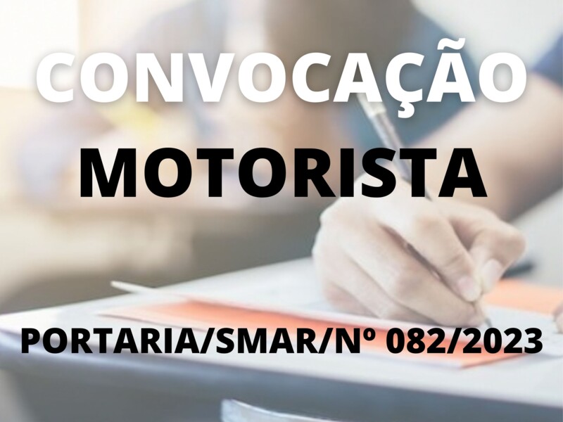 Convocação para o cargo de Motorista