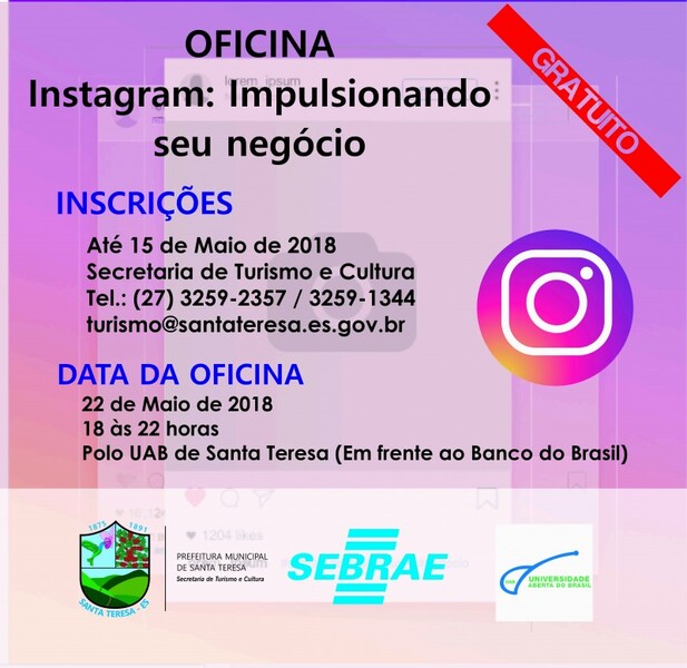 Oficina Instagram: Impulsionando seu Negócio