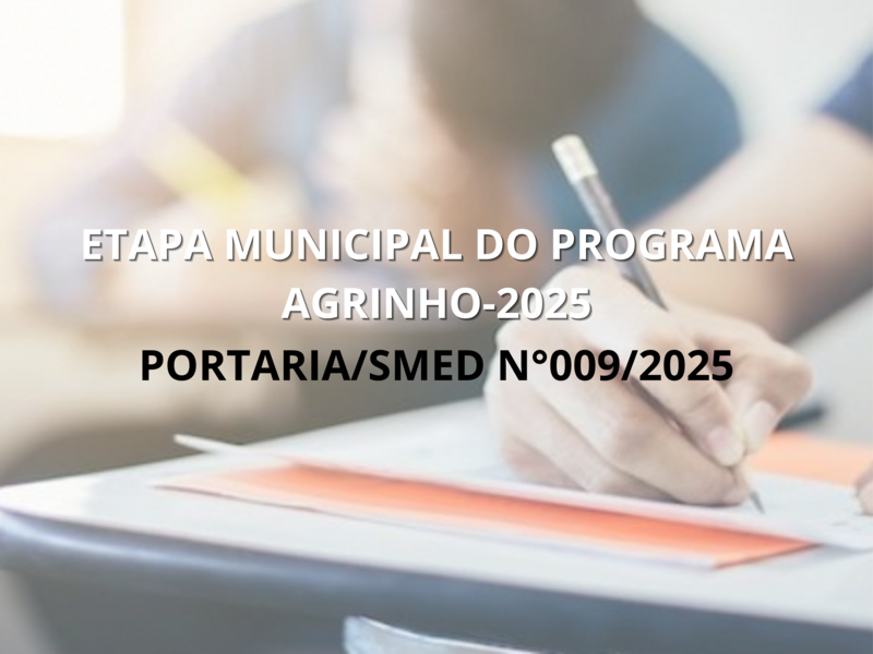 PORTARIA SMED Nº 009/2025