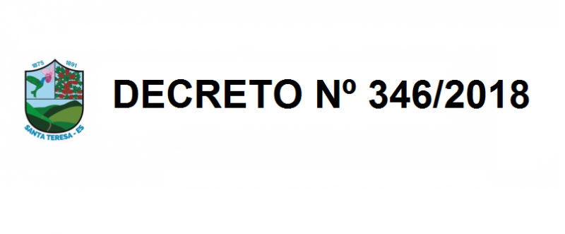 DECRETO Nº 346/2018