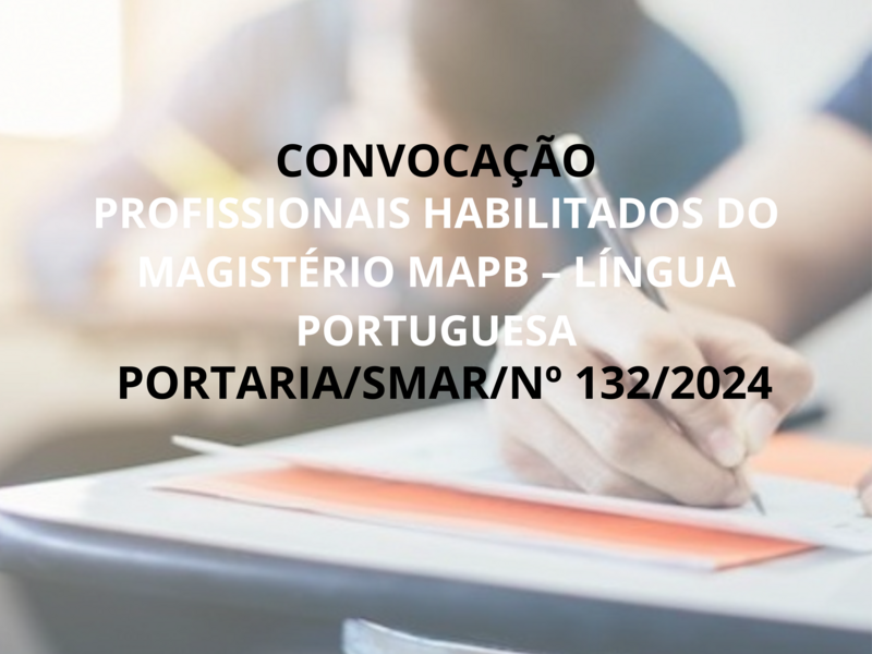 PORTARIA/SMAR/ Nº 132/2024