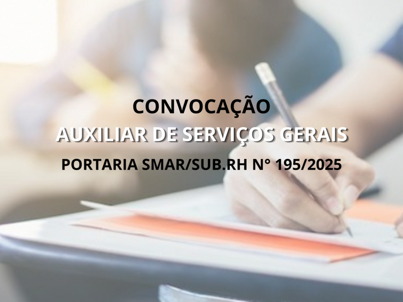 PORTARIA SMAR/SUB.RH/ Nº 195/2025