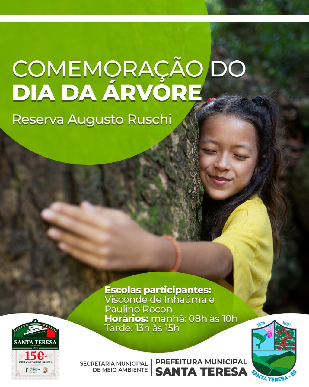 Prefeitura comemora dia Mundial da Árvore na Reserva Biológica  Augusto Ruschi 