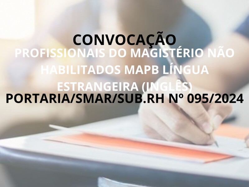 PORTARIA/SMAR/SUB.RH Nº 095/2024
