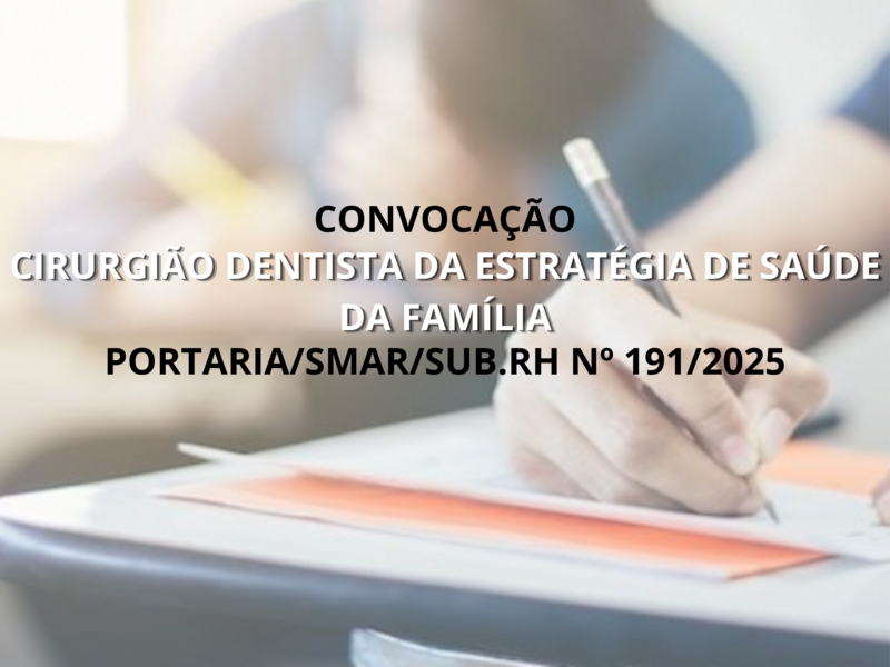 PORTARIA/SMAR/SUB.RH Nº 191/2025