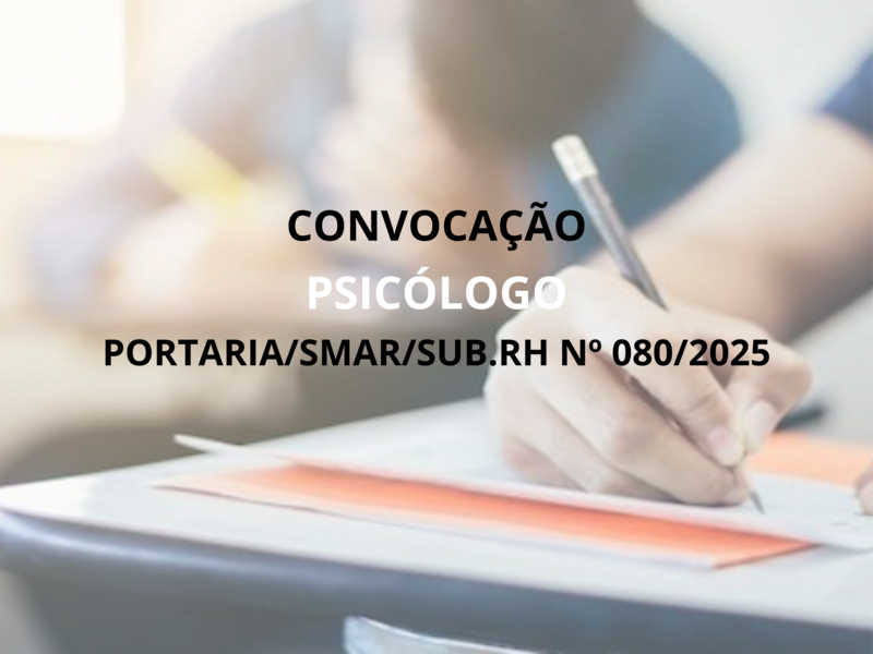 PORTARIA/SMAR/SUB.RH Nº 080/2025