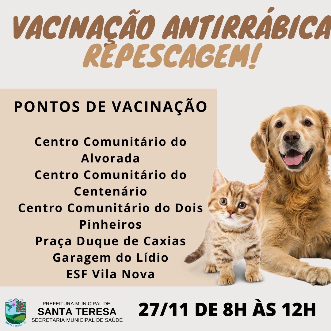 Campanha antirrábica: repescagem 