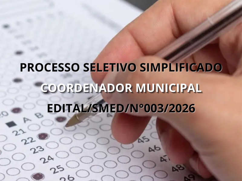 EDITAL/SMED/N°003/2026