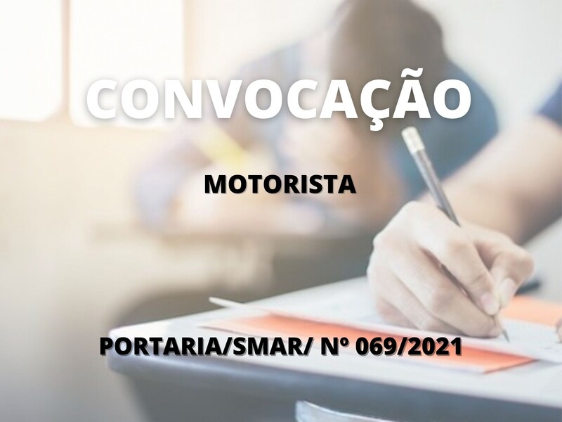 Convocação para candidatos aprovados no cargo de Motorista