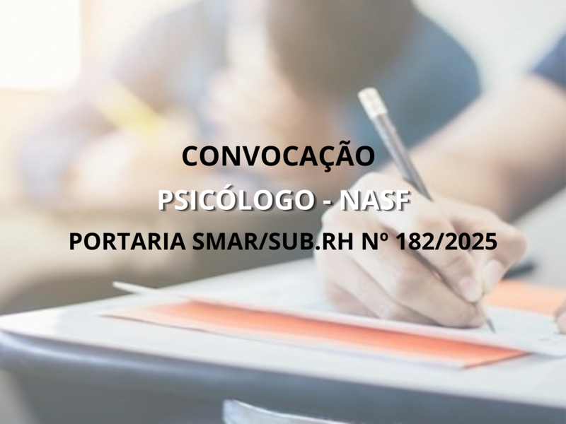 PORTARIA/SMAR/SUB.RH Nº 182/2025