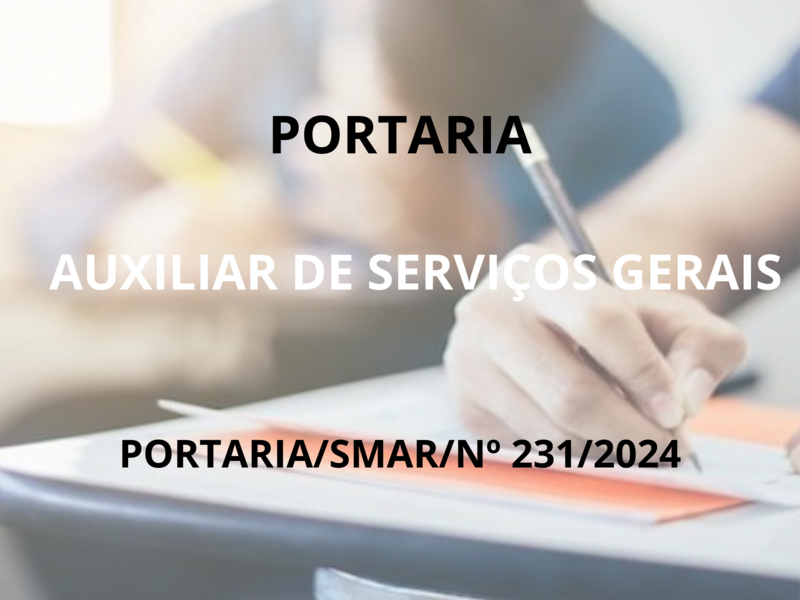 PORTARIA/SMAR/SUB.RH Nº 231/2024