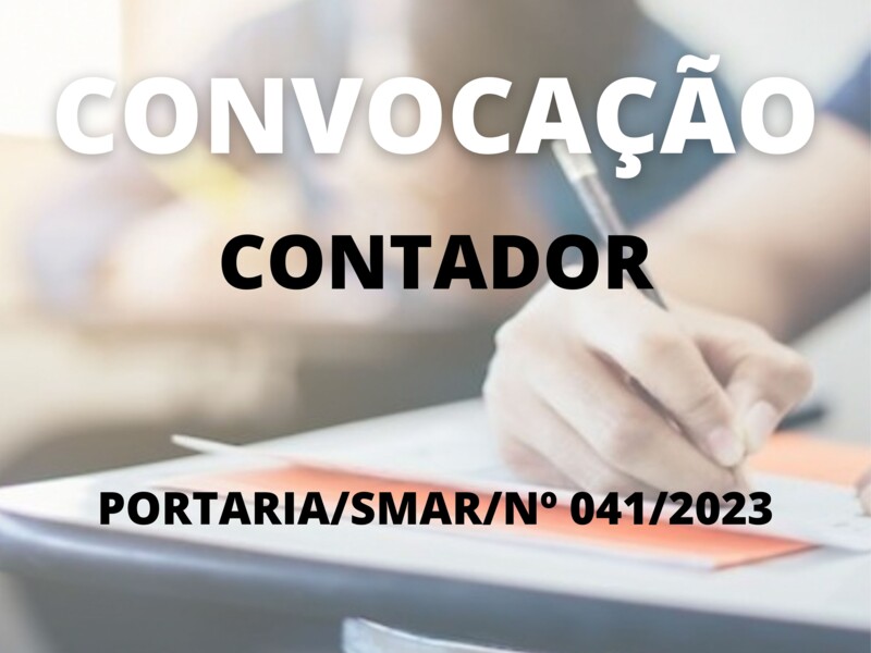 Convocação para o cargo de Contador