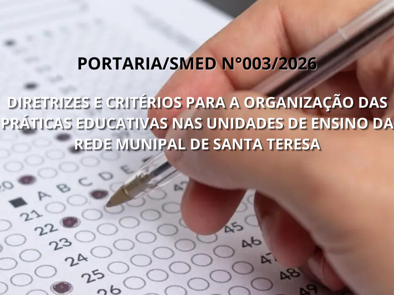 PORTARIA/SMED N°003/2026