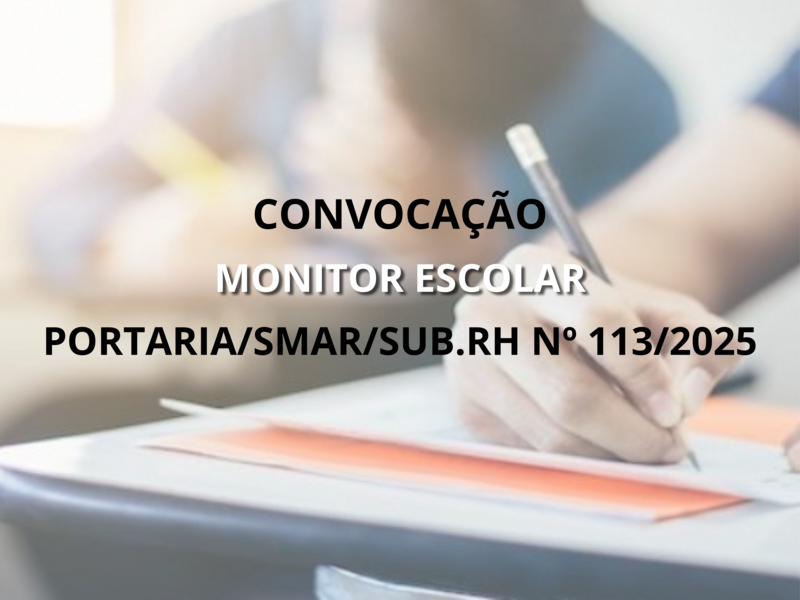 PORTARIA/SMAR/SUB.RH Nº 113/2025