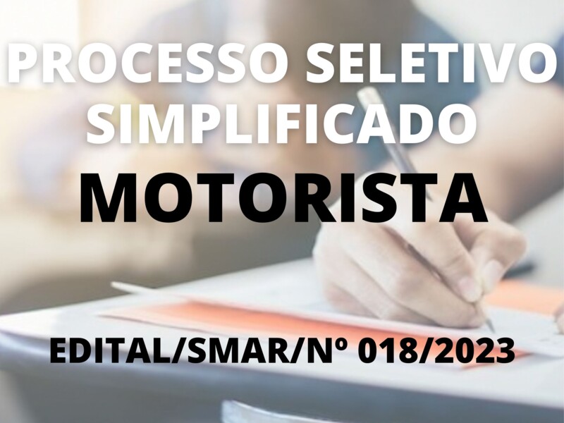 Processo Seletivo Simplificado para Motorista