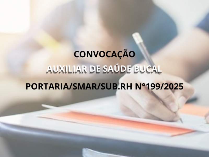 PORTARIA SMAR/SUB.RH/ Nº 199/2025