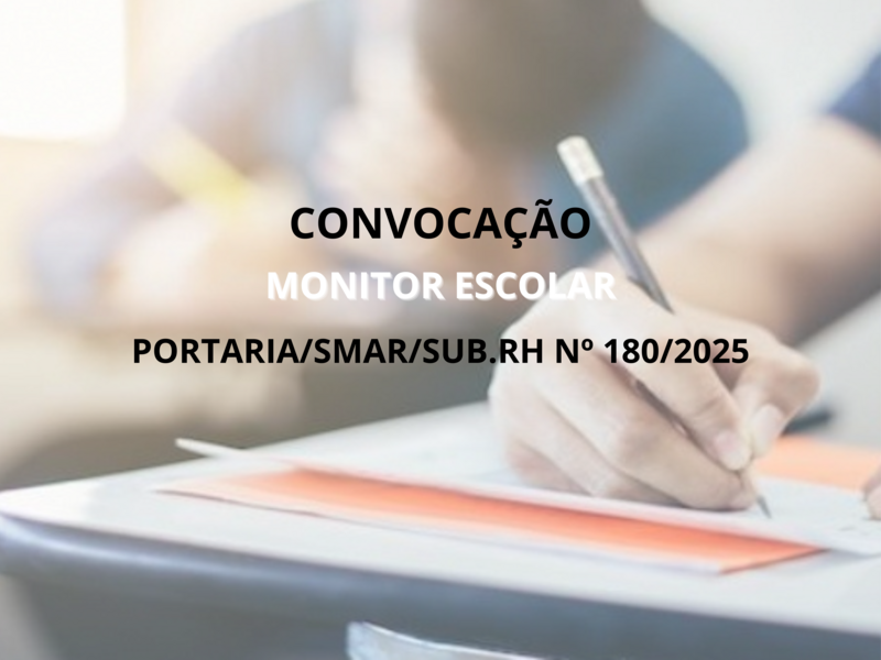 PORTARIA/SMAR/SUB.RH Nº 180/2025