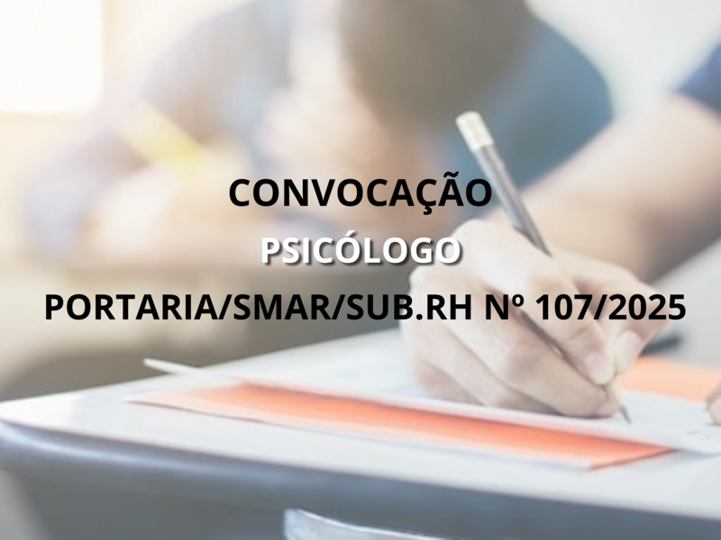 PORTARIA/SMAR/SUB.RH Nº 107/2025
