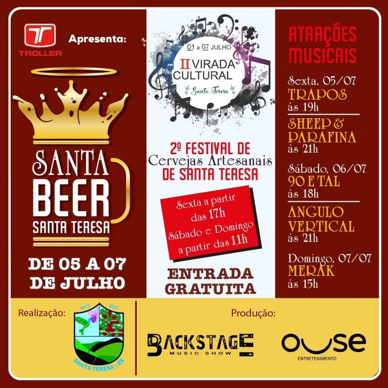 2º FESTIVAL DE CERVEJAS ARTESANAIS DE SANTA TERESA