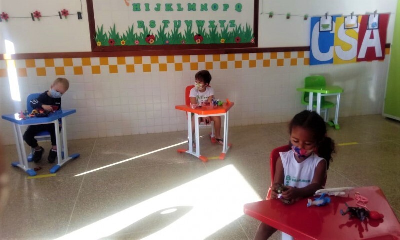 Volta às aulas em modo híbrido na Educação Infantil-Creche