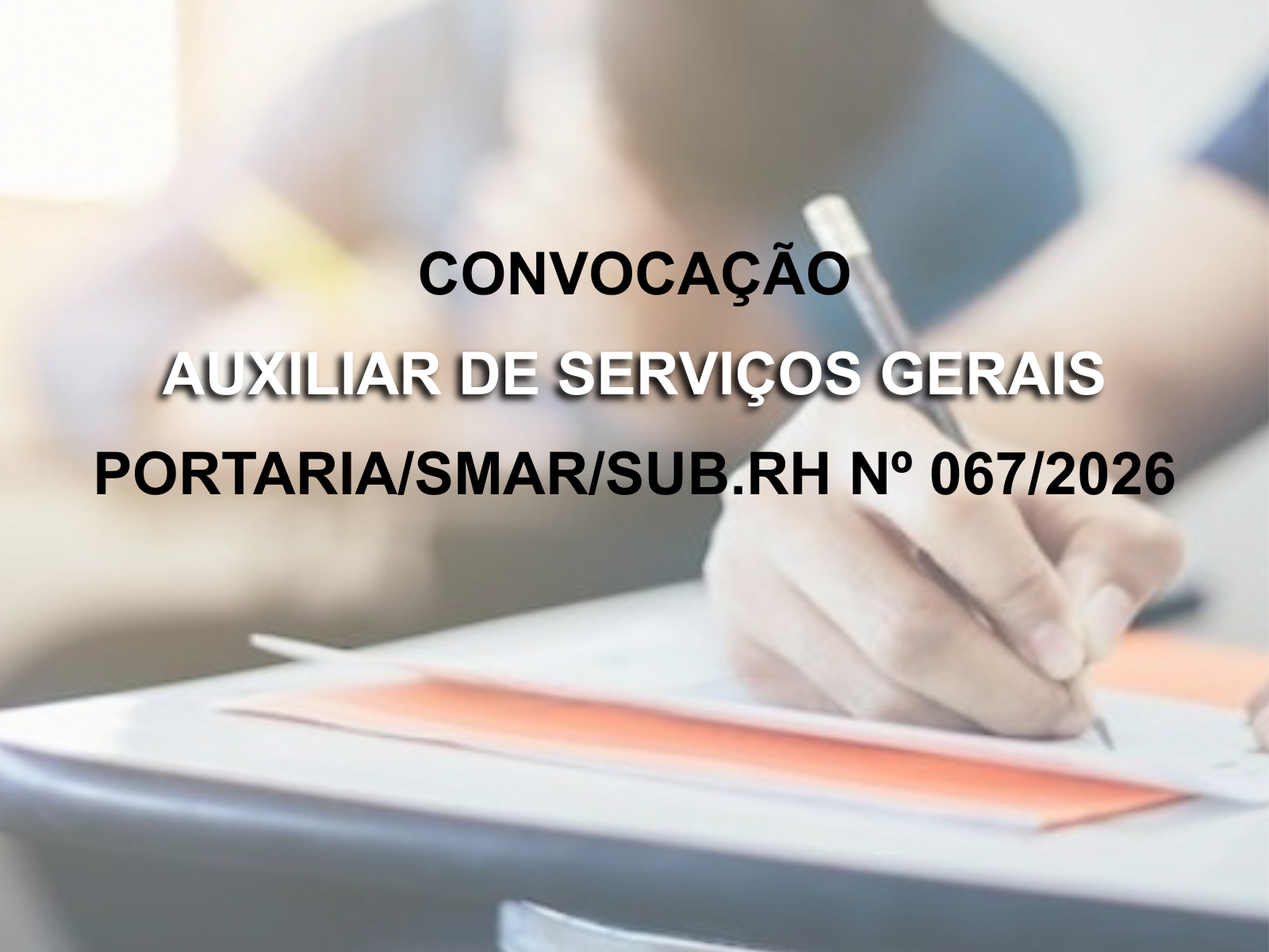 PORTARIA SMAR/SUB.RH N° 067/2026