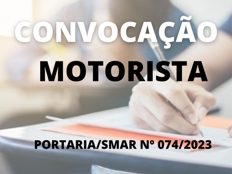 Convocação para o cargo de Motorista