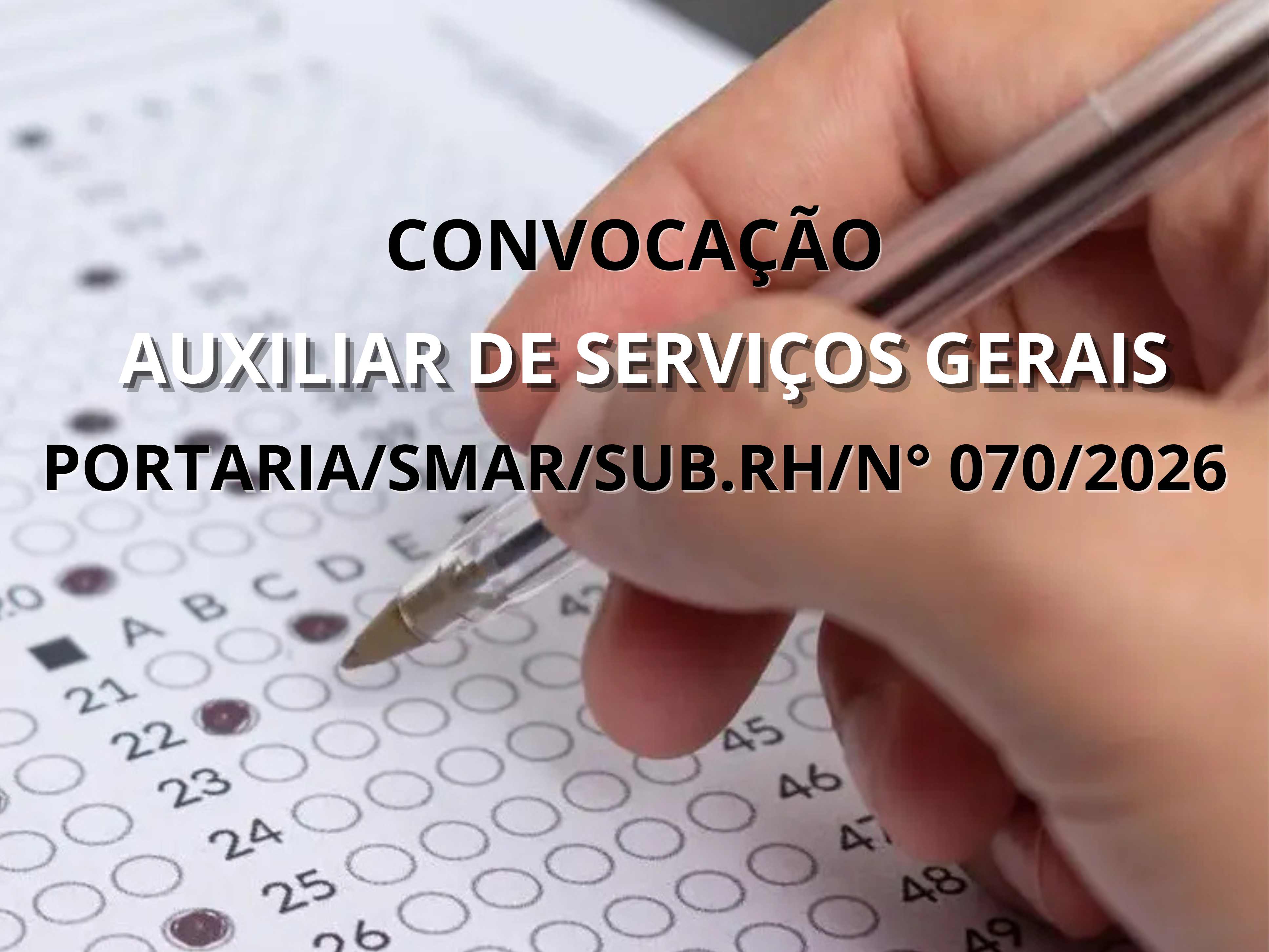 PORTARIA SMAR/SUB.RH N° 070/2026