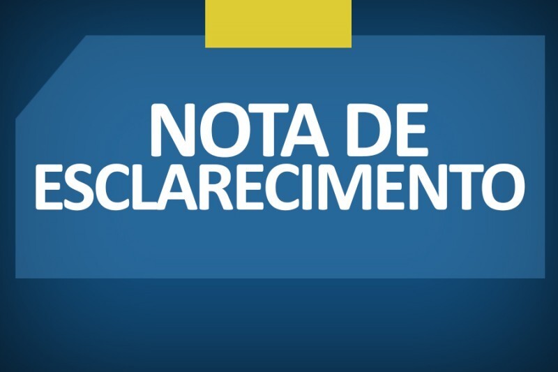 NOTA DE ESCLARECIMENTO - RUA DO LAZER