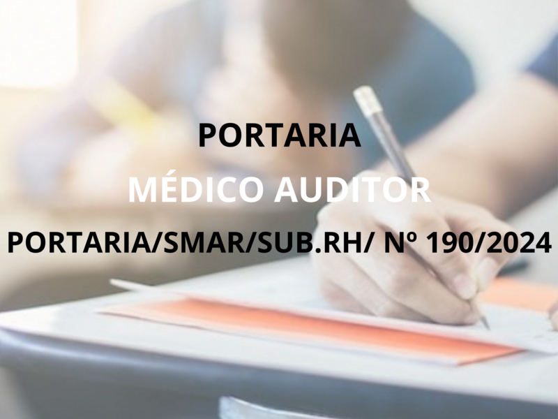 PORTARIA SMAR/SUB.RH/ Nº 190/2024