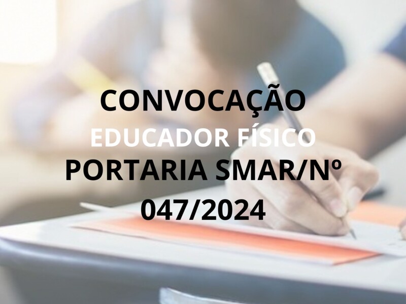 PORTARIA/SMAR/SUB.RH Nº 047/2024