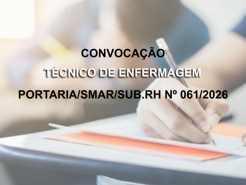 PORTARIA SMAR/SUB.RH N° 061/2026