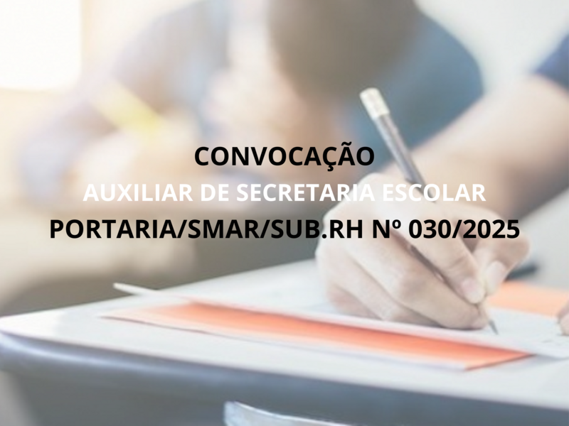 PORTARIA/SMAR/SUB.RH Nº 030/2025
