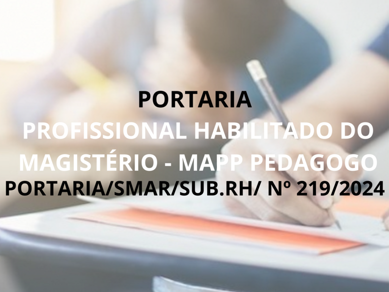 PORTARIA/SMAR/SUB.RH/ Nº 219/2024